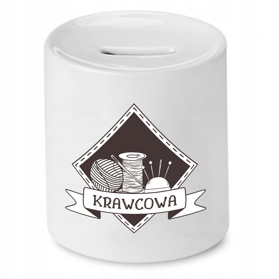 Skarbonka Dla Krawcowej Krawca Krawcowa Prezent Z Nadrukiem Ze Zdjęciem