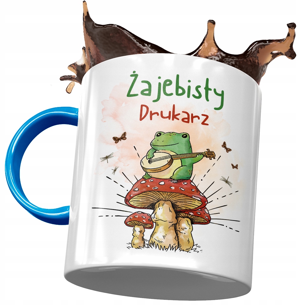 Kubek Błękitny Dla Drukarza Żajebisty Drukarz Z Nadrukiem Ze Zdjęciem