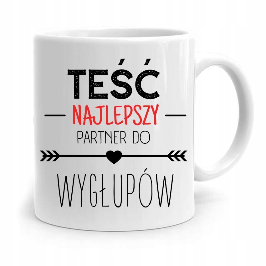Kubek Prezent Dla Teścia Taty Najlepszy Partner Z Nadrukiem Ze Zdjęciem
