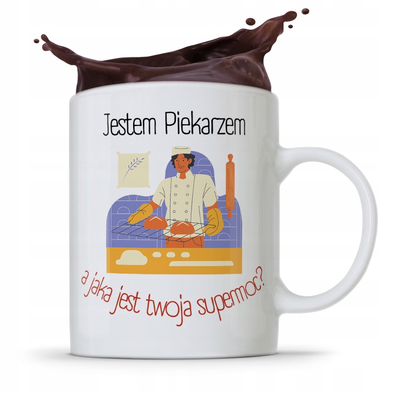 Kubek Prezent Dla Piekarza Jestem Piekarzem Z Nadrukiem Ze Zdjęciem