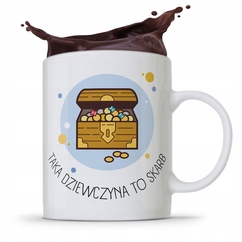 Kubek Prezent Dla Dziewczyny Dziewczyna To Skarb Z Nadrukiem Ze Zdjęciem