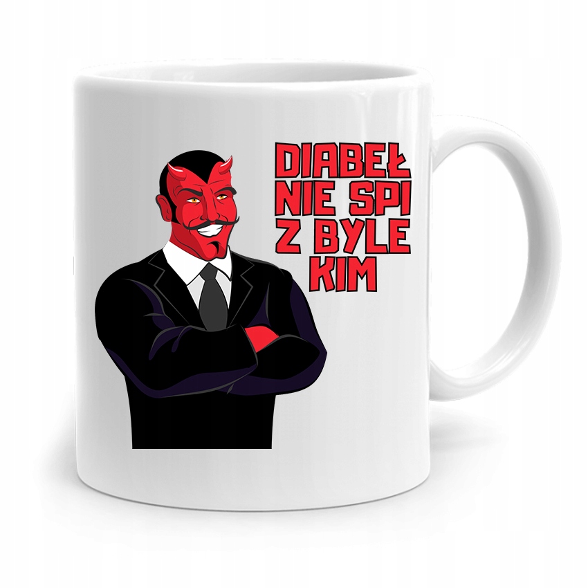 Kubek Dla Dziewczyny Diabeł Nie Śpi Z Byle Kim Z Nadrukiem Ze Zdjęciem