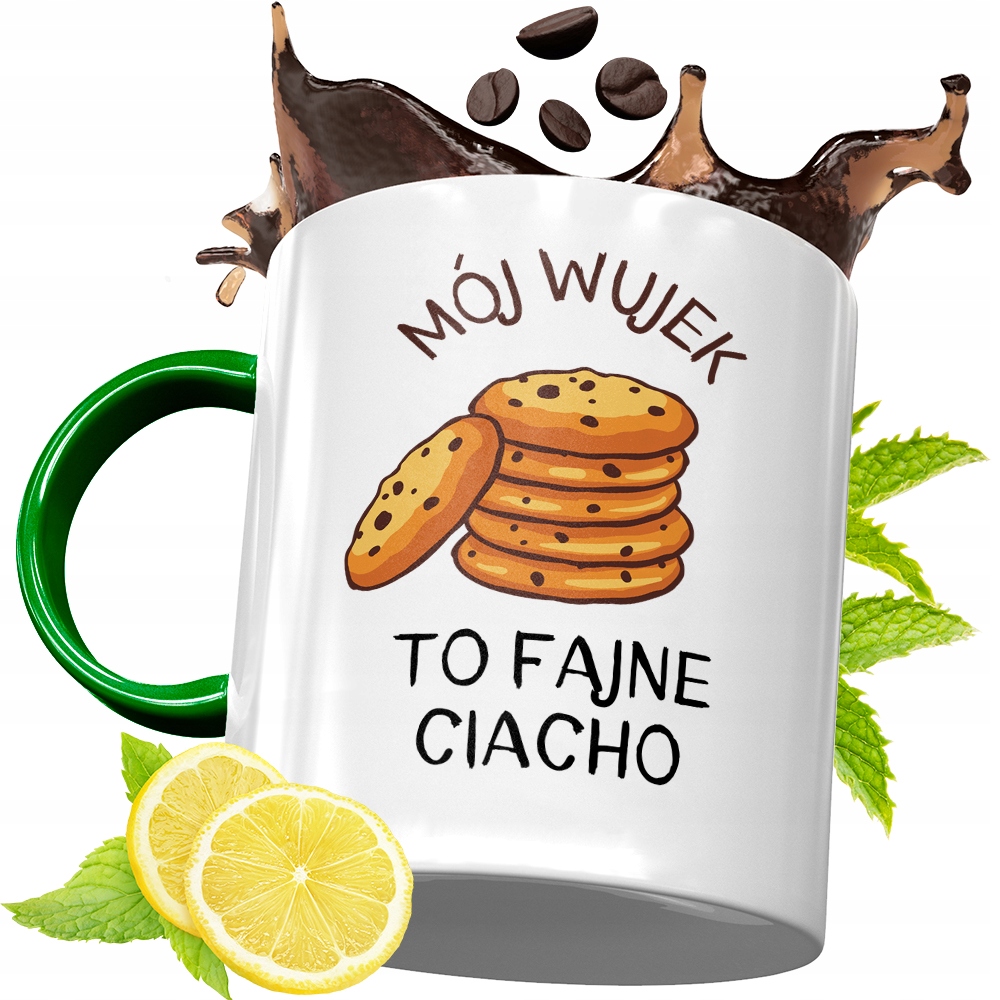 Kubek Zielony Dla Wujka Idealny Prezent Z Nadrukiem Ze Zdjęciem