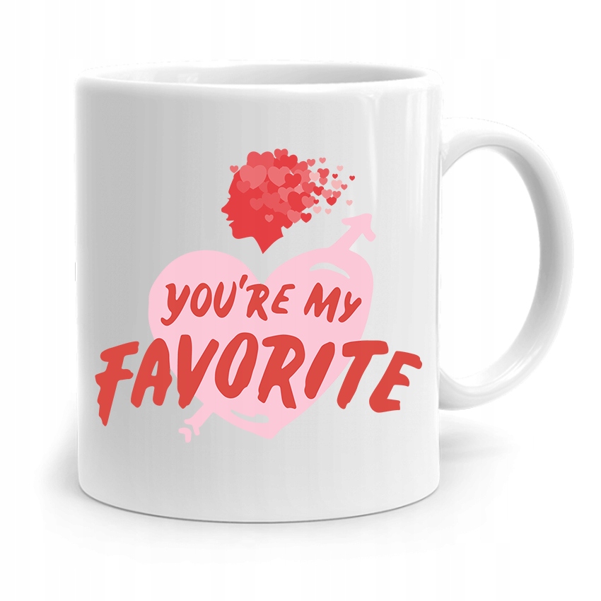Kubek Prezent Na Walentynki You're My Favorite Z Nadrukiem Ze Zdjęciem