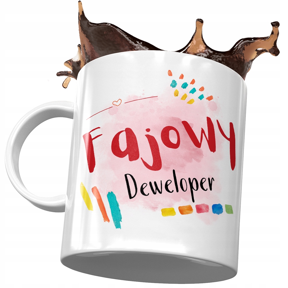 Kubek Dla Dewelopera Fajowy Deweloper Prezent Z Nadrukiem Ze Zdjęciem