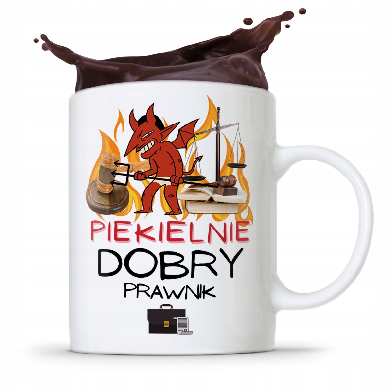 Kubek Prawnika Mecenasa Piekielnie Dobry Prawnik Z Nadrukiem Ze Zdjęciem