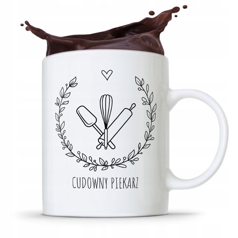 Kubek Prezent Dla Piekarza Cudowny Piekarz Z Nadrukiem Ze Zdjęciem