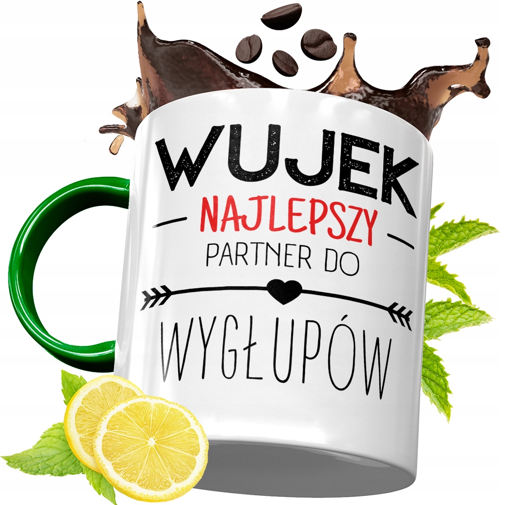 Kubek Zielony Dla Wujka Idealny Prezent Z Nadrukiem Ze Zdjęciem