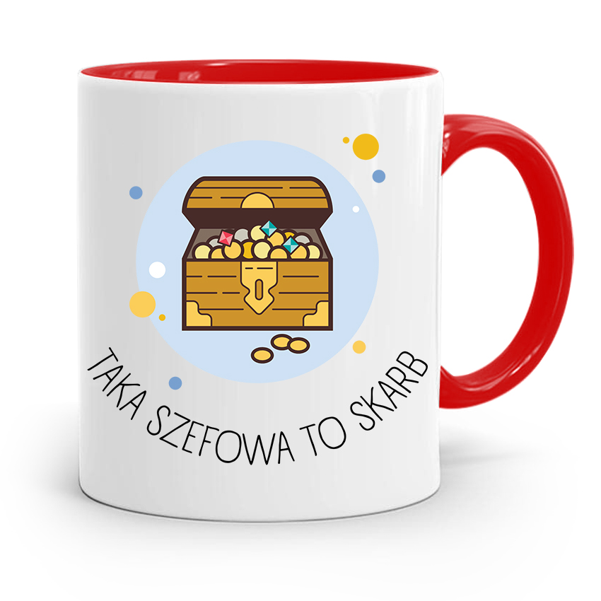 Kubek Czerwony Dla Szefowej Taka Szefowa To Skarb Z Nadrukiem Ze Zdjęciem