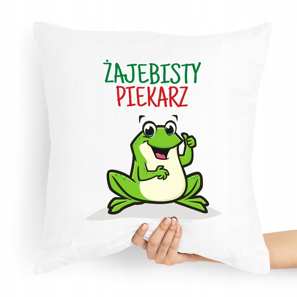 Poduszka Prezent Dla Żajebistego Piekarza Z Nadrukiem Ze Zdjęciem