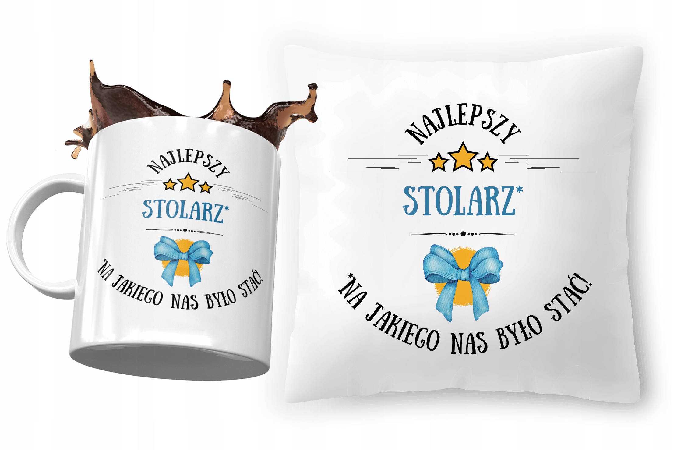 Zestaw Dla Stolarza Poduszka + Kubek Na Prezent Z Nadrukiem Ze Zdjęciem