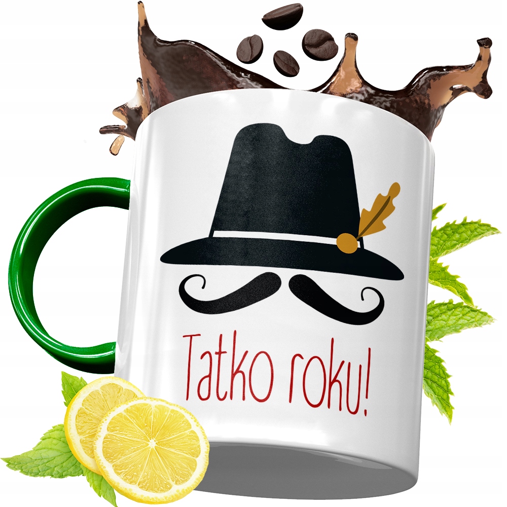 Kubek Zielony Dla Taty Tatusia Na Urodziny Prezent Z Nadrukiem Ze Zdjęciem