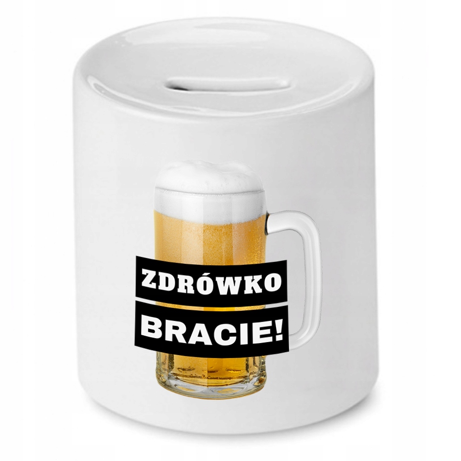 Skarbonka Dla Brata Zdrówko Bracie Prezent Z Nadrukiem Ze Zdjęciem