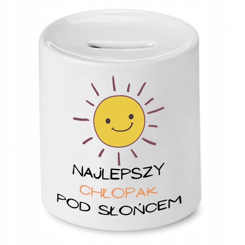 Skarbonka Dla Chłopaka Najlepszy Pod Słońcem Z Nadrukiem Ze Zdjęciem