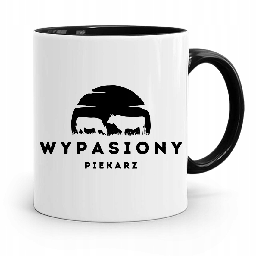 Kubek Czarny Prezent Dla Wypasionego Piekarza Z Nadrukiem Ze Zdjęciem