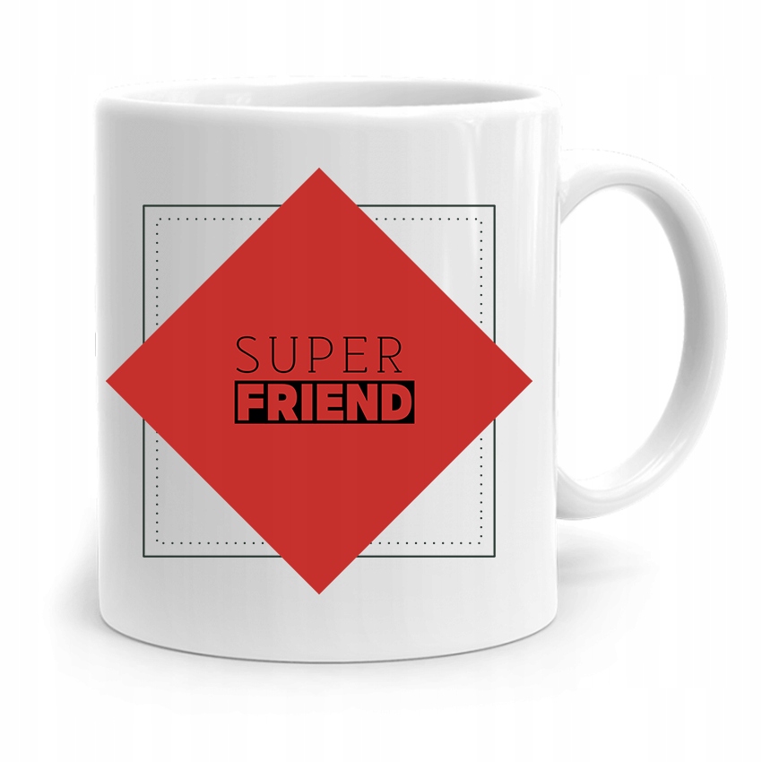 Kubek Prezent Dla Przyjaciela Super Friend Z Nadrukiem Ze Zdjęciem