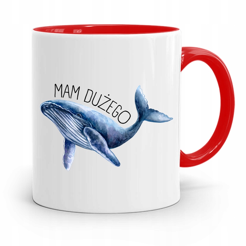 Kubek Czerwony Prezent Dla Chłopaka Mam Dużego Z Nadrukiem Ze Zdjęciem