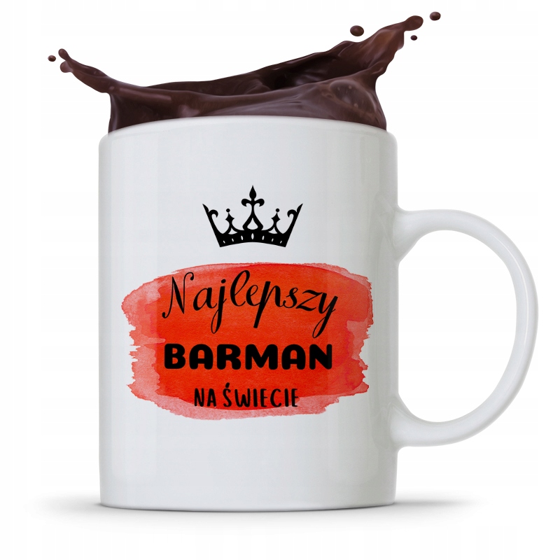 Kubek Prezent Dla Barmana Barmanki Najlepszy Z Nadrukiem Ze Zdjęciem