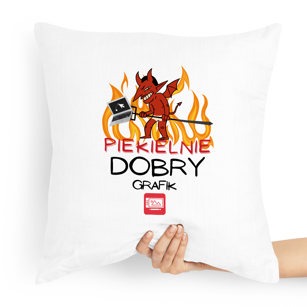 Poduszka Prezent Dla Piekielnie Dobrego Grafika Z Nadrukiem Ze Zdjęciem