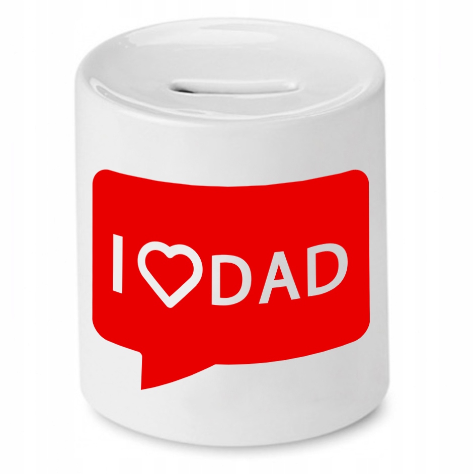 Skarbonka Dla Taty I Love Dad Kocham Cię Tato Z Nadrukiem Ze Zdjęciem