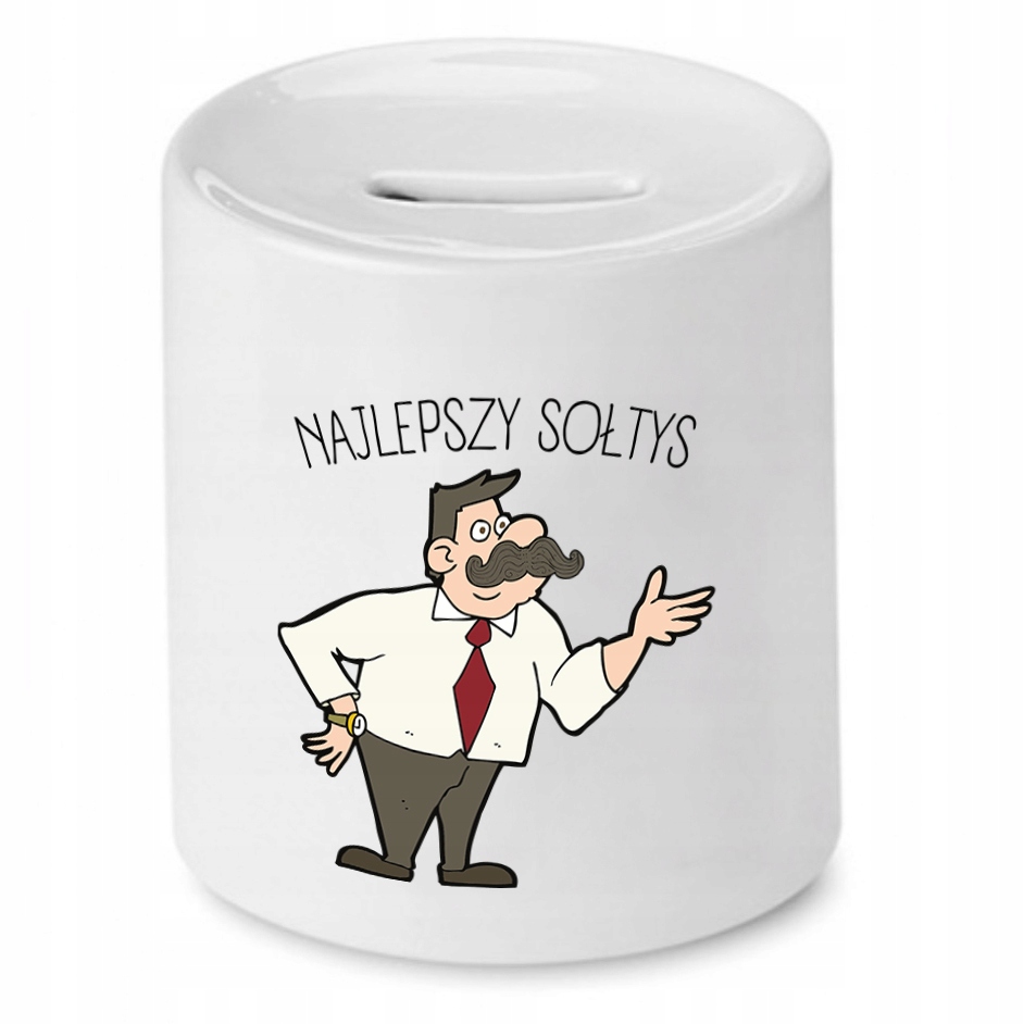 Skarbonka Prezent Dla Sołtysa Najlepszy Sołtys Z Nadrukiem Ze Zdjęciem