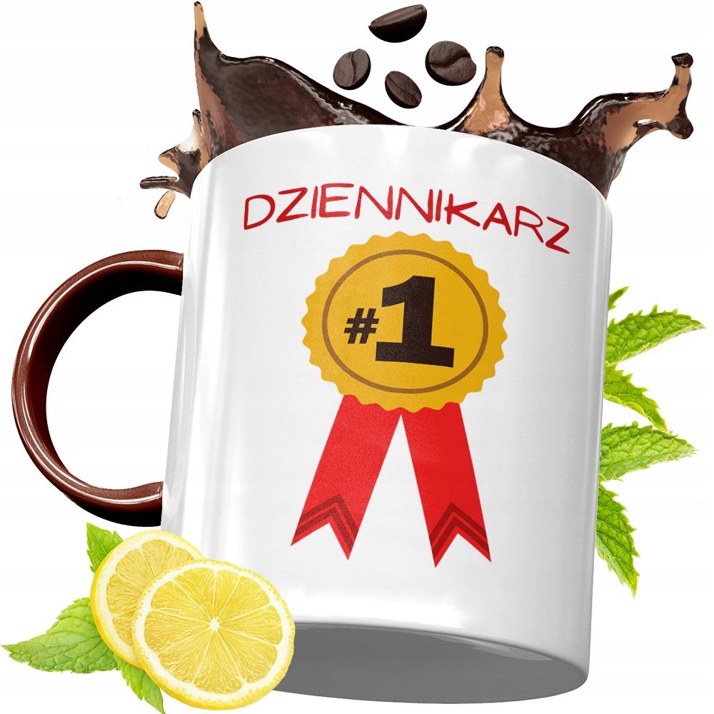 Kubek Bordowy Dla Dziennikarza Na Urodziny Prezent Z Nadrukiem Ze Zdjęciem