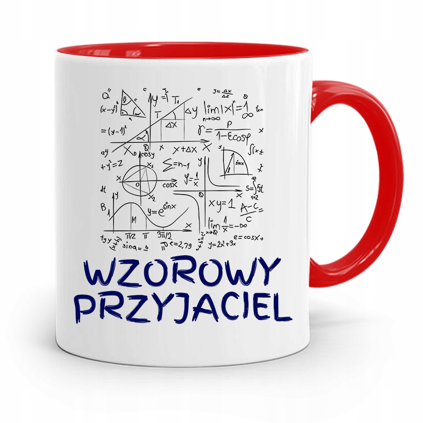 Kubek Czerwony Dla Przyjaciela Wzorowy Przyjaciel Z Nadrukiem Ze Zdjęciem