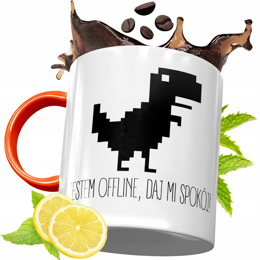 Kubek Pomarańczowy Dla Informatyka Programisty Z Nadrukiem Ze Zdjęciem