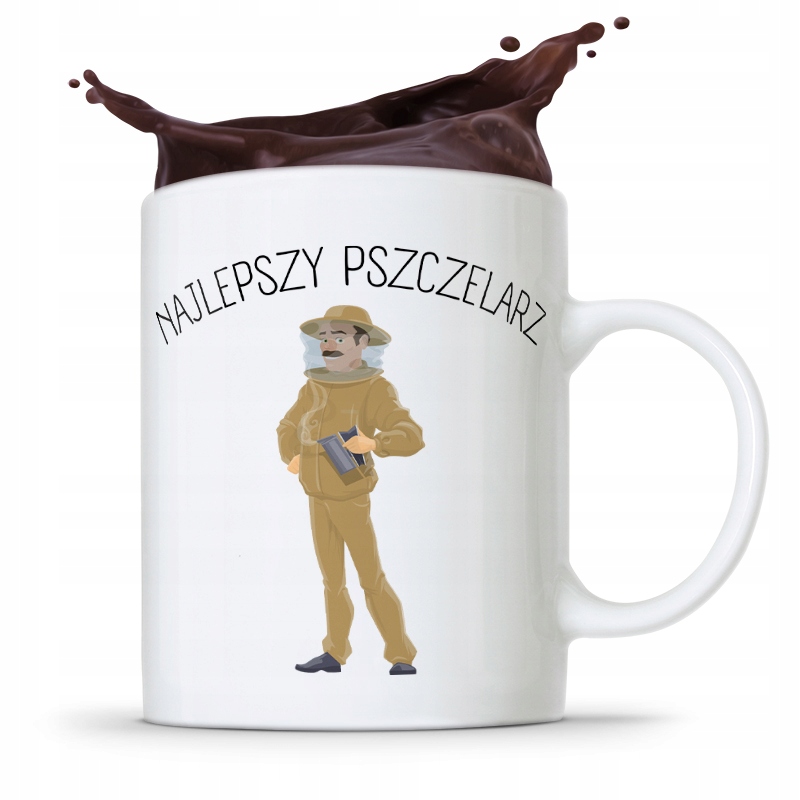 Kubek Prezent Dla Pszczelarza Najlepszy Pszczelarz Z Nadrukiem Ze Zdjęciem