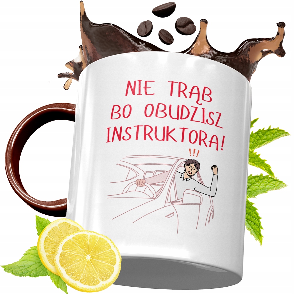 Kubek Bordowy Dla Instruktora Na Urodziny Prezent Z Nadrukiem Ze Zdjęciem