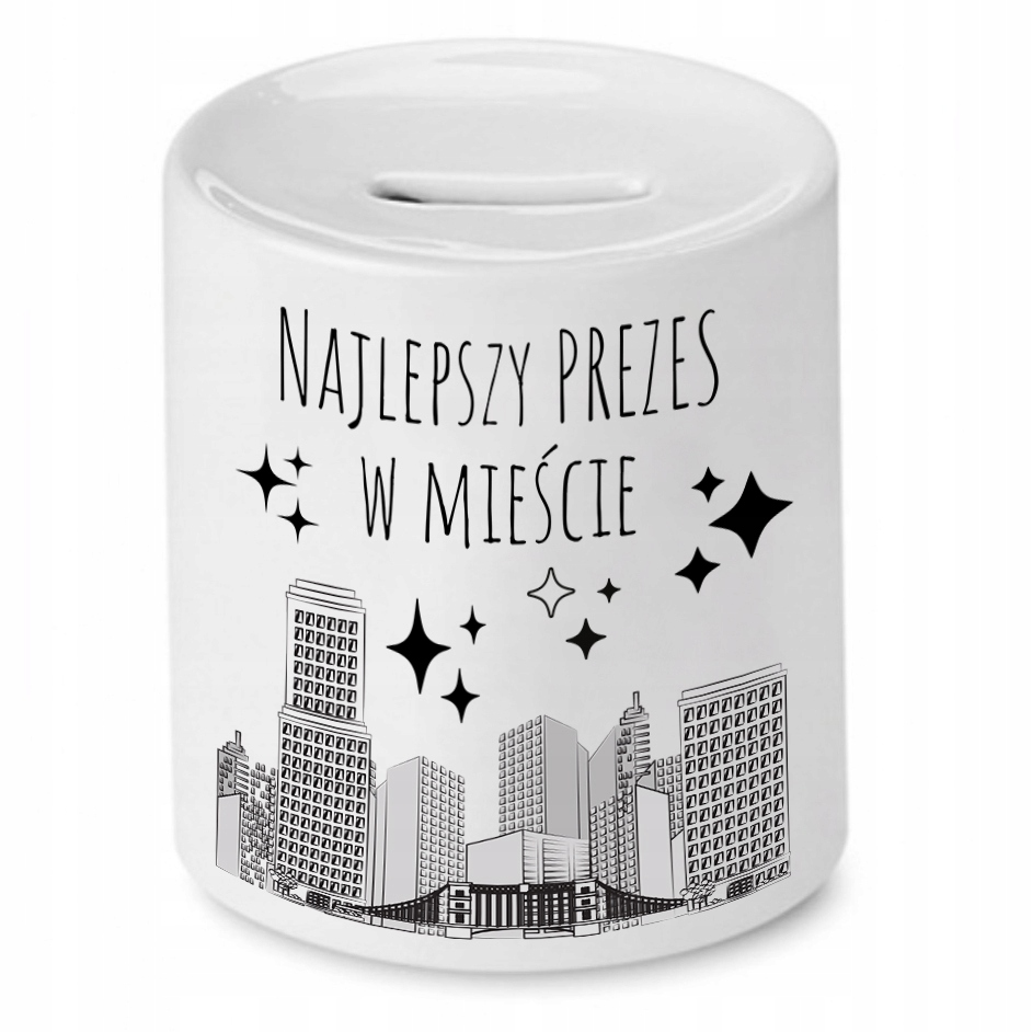 Dla Prezesa Viceprezesa Skarbonka Najlepszy Prezes Z Nadrukiem Ze Zdjęciem