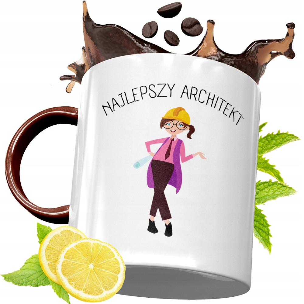 Kubek Bordowy Dla Architekta Na Urodziny Prezent Z Nadrukiem Ze Zdjęciem