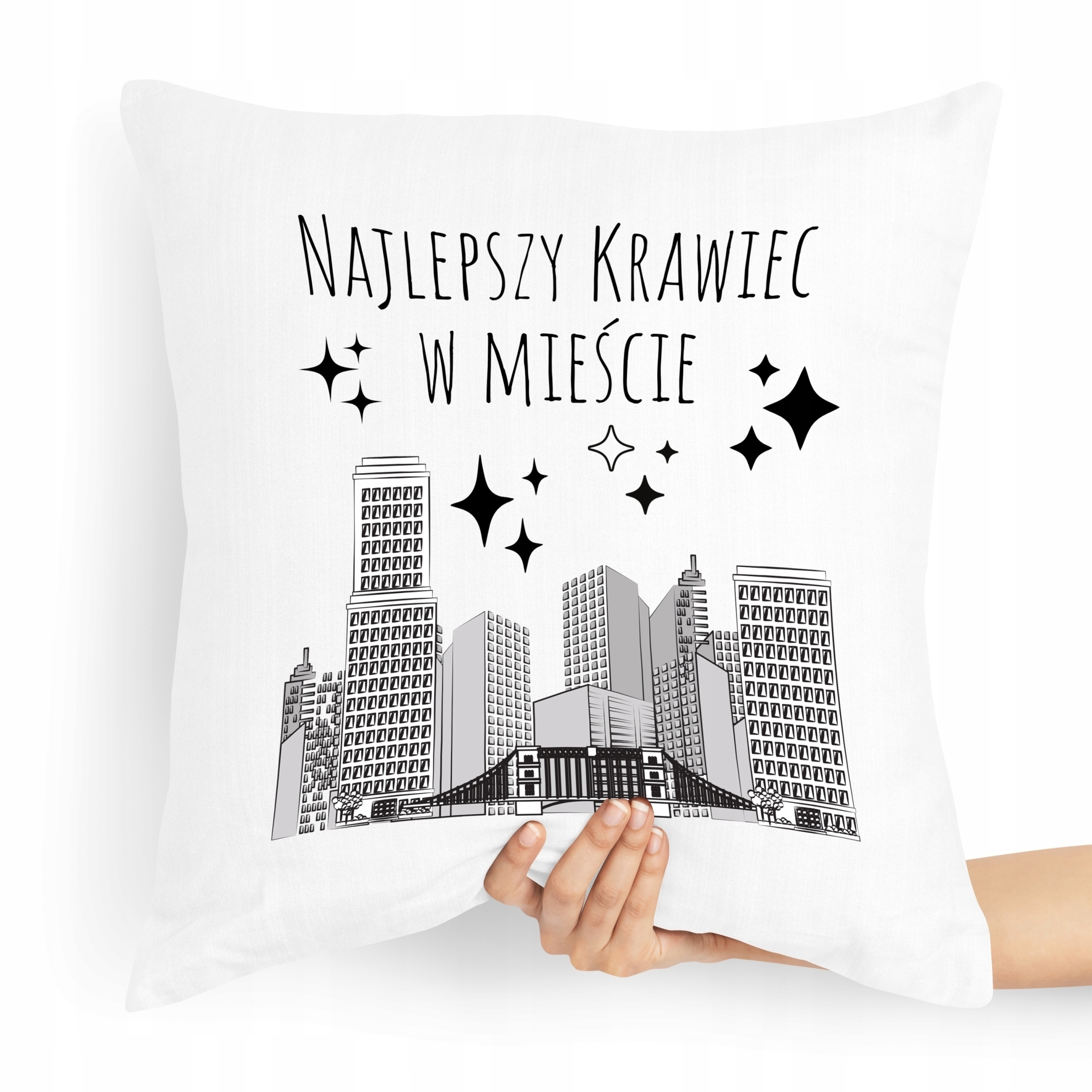 Poduszka Dla Krawcowej Krawca Najlepszy W Mieście Z Nadrukiem Ze Zdjęciem