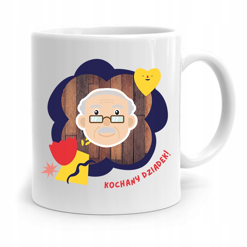 Kubek Prezent Na Dzień Dziadka Kochany Dziadek Z Nadrukiem Ze Zdjęciem