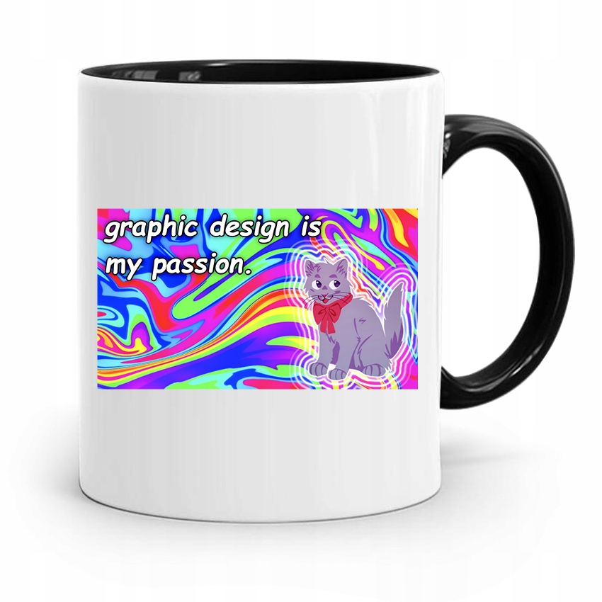 Kubek Czarny Dla Grafika Graphic Is My Passion Z Nadrukiem Ze Zdjęciem