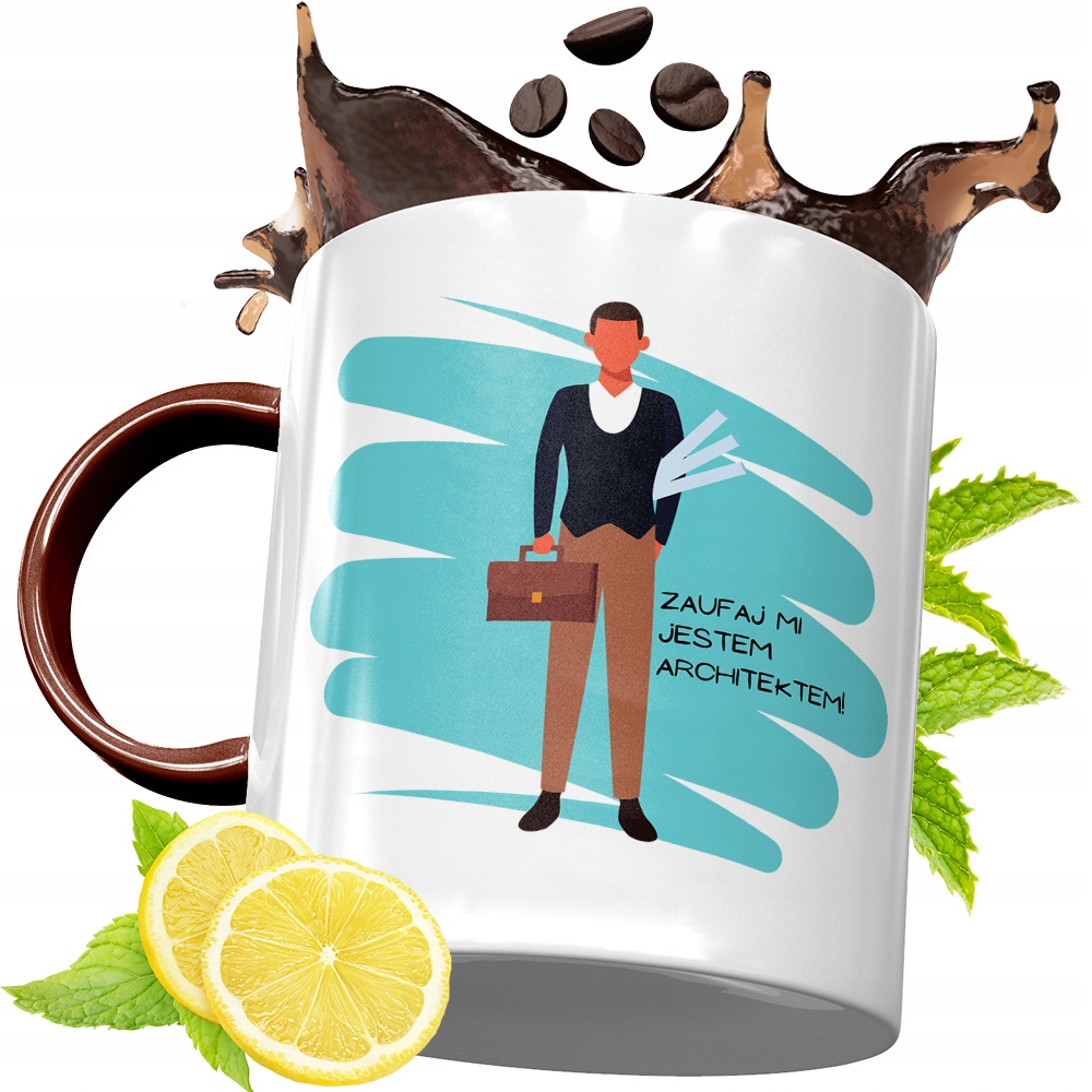 Kubek Bordowy Dla Architekta Na Urodziny Prezent Z Nadrukiem Ze Zdjęciem