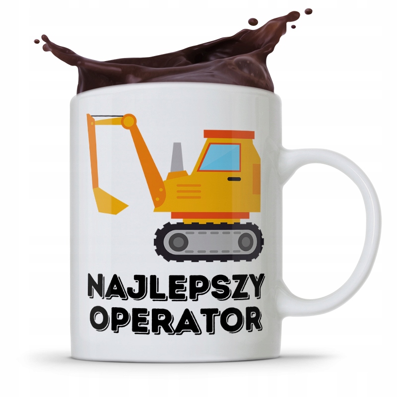 Kubek Budowlańca Majstra Najlepszy Operator Z Nadrukiem Ze Zdjęciem