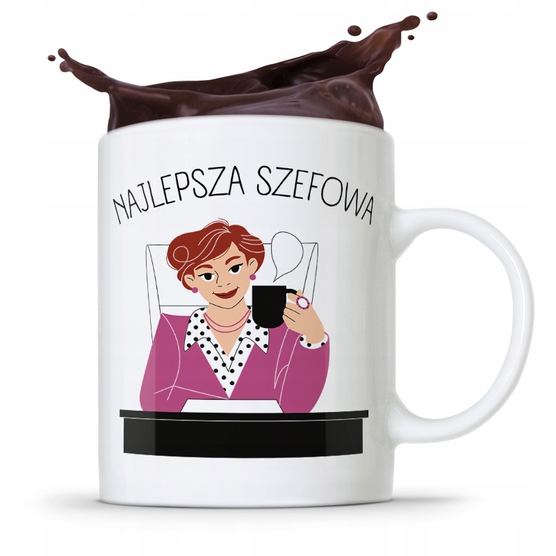 Kubek Prezent Dla Szefowej Najlepsza Szefowa Z Nadrukiem Ze Zdjęciem