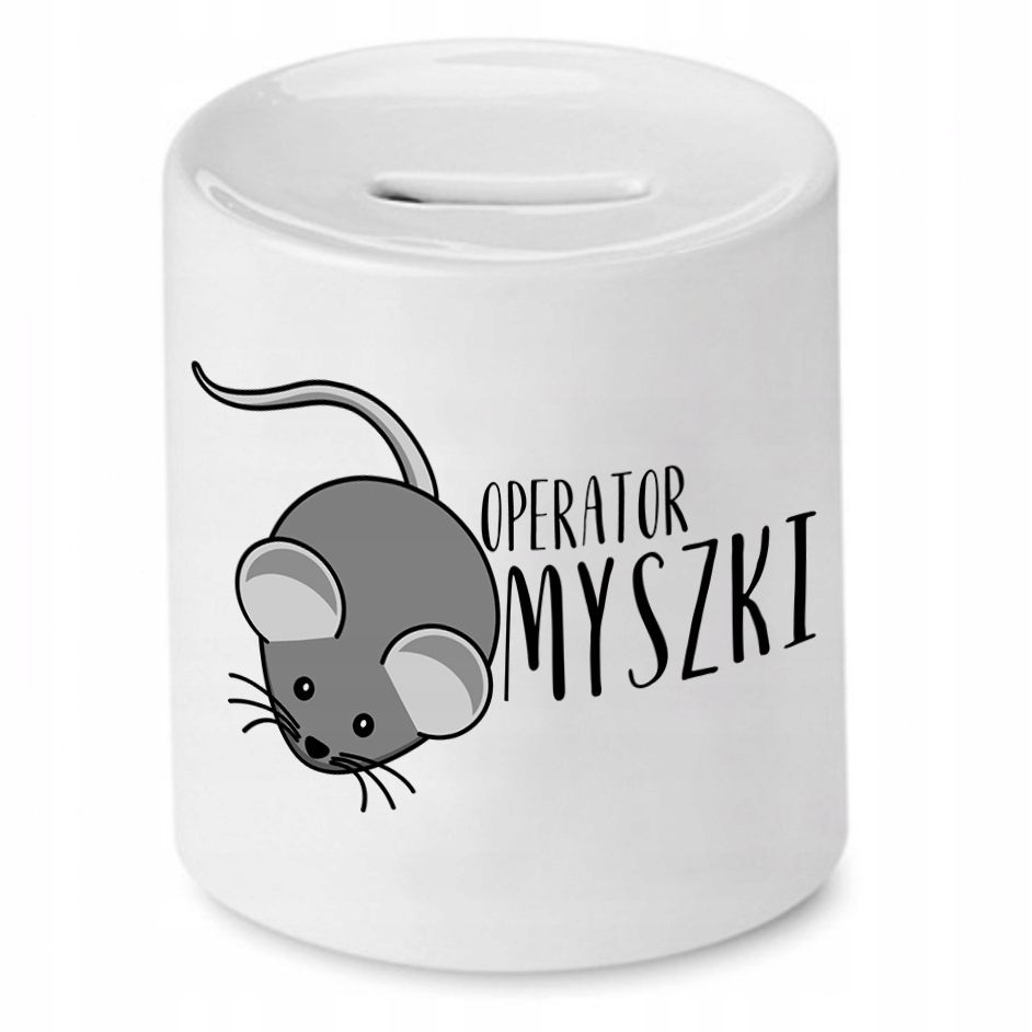 Skarbonka Informatyka Programisty Operator Myszki Z Nadrukiem Ze Zdjęciem
