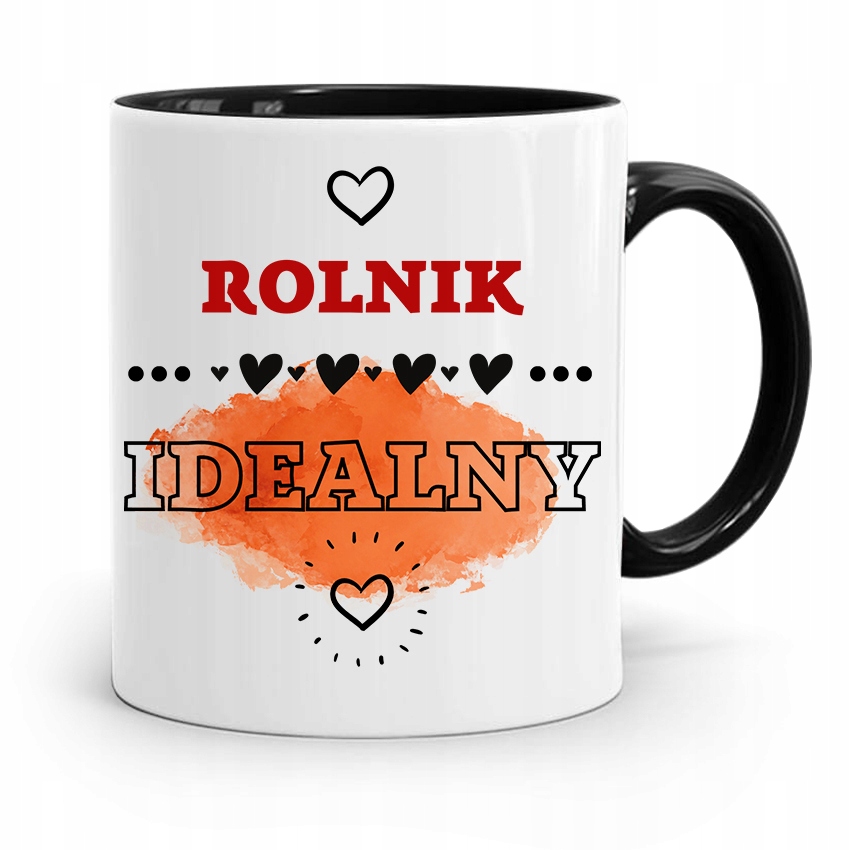 Dla Rolnika Kubek Czarny Rolnik Idealny Prezent Z Nadrukiem Ze Zdjęciem