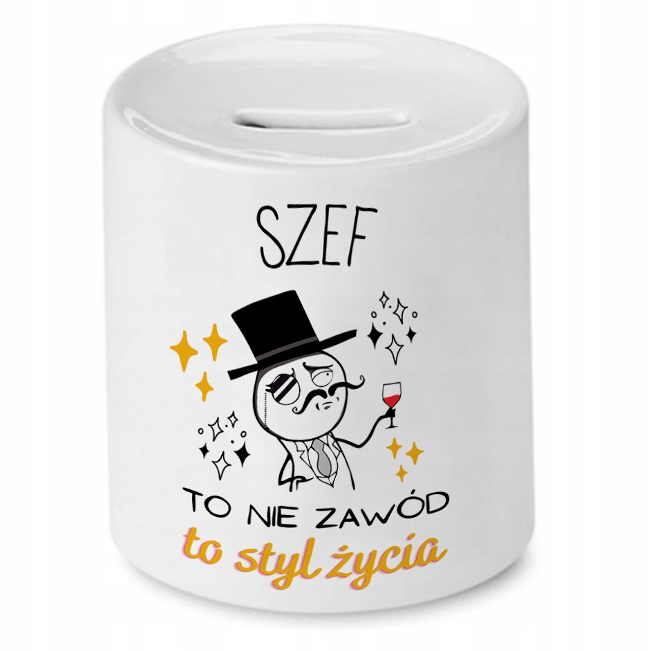 Dla Szefa Skarbonka Na Urodziny Na Prezent Z Nadrukiem Ze Zdjęciem