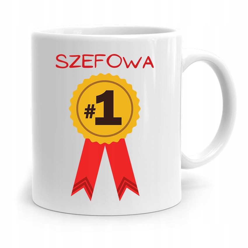 Kubek Prezent Dla Szefowej Szefowa Numer Jeden Z Nadrukiem Ze Zdjęciem