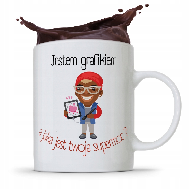 Kubek Prezent Dla Grafika Jestem Grafikiem Z Nadrukiem Ze Zdjęciem