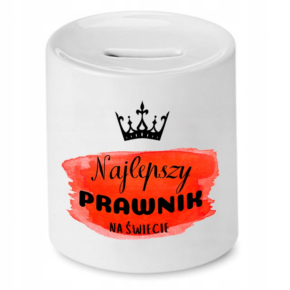 Skarbonka Dla Prawnika Najlepszy Na Świecie Z Nadrukiem Ze Zdjęciem