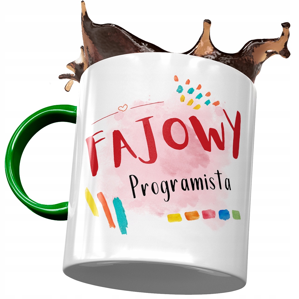 Kubek Dla Programisty Fajowy Programista Prezent Z Nadrukiem Ze Zdjęciem