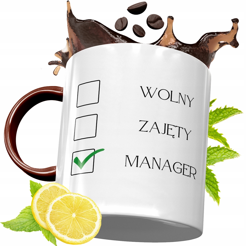 Kubek Bordowy Dla Managera Na Urodziny Prezent Z Nadrukiem Ze Zdjęciem