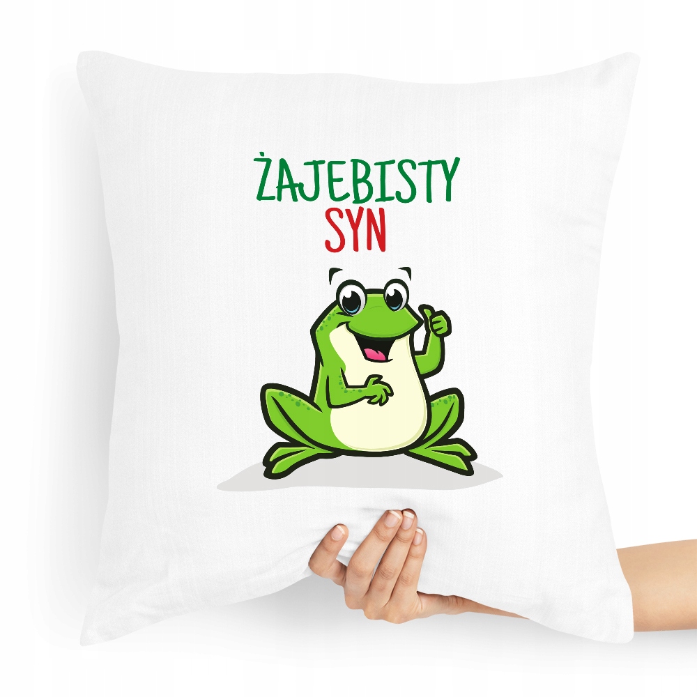 Poduszka Prezent Dla Syna Syneczka Żajebisty Syn Z Nadrukiem Ze Zdjęciem