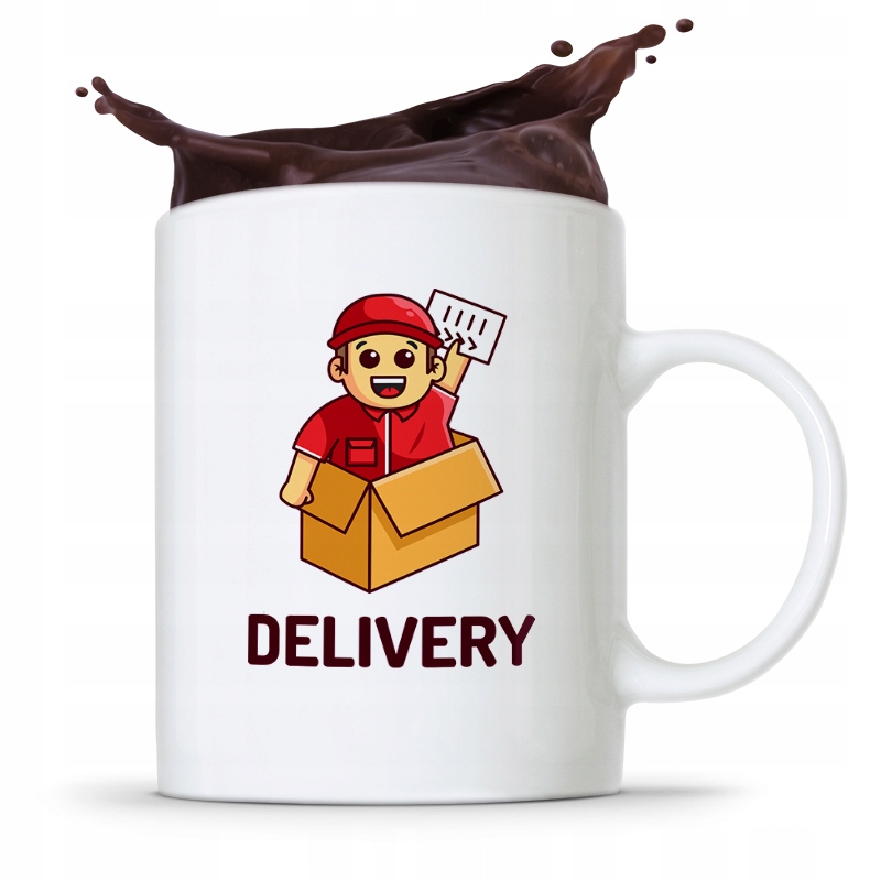 Kubek Prezent Dla Kuriera Express Delivery Man Z Nadrukiem Ze Zdjęciem