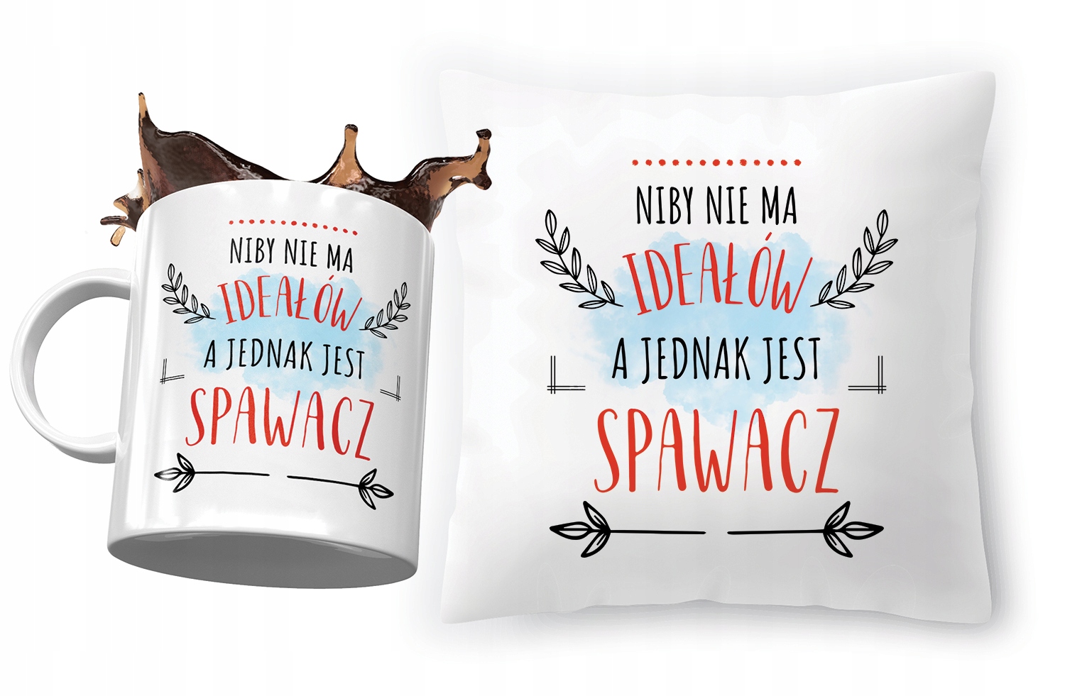 Zestaw Dla Spawacza Poduszka + Kubek Na Prezent Z Nadrukiem Ze Zdjęciem