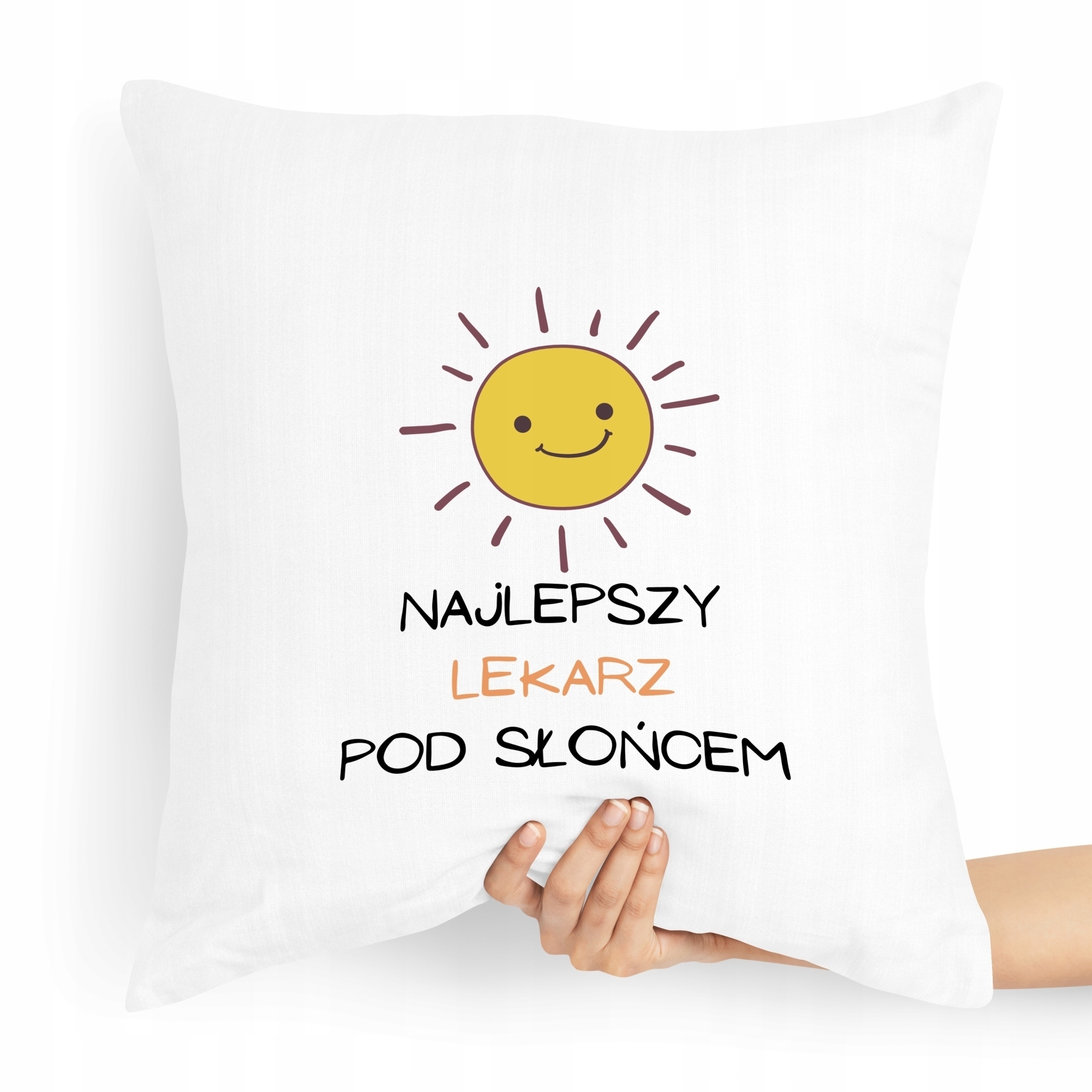 Poduszka Prezent Dla Doktora Najlepszy Pod Słońcem Z Nadrukiem Ze Zdjęciem